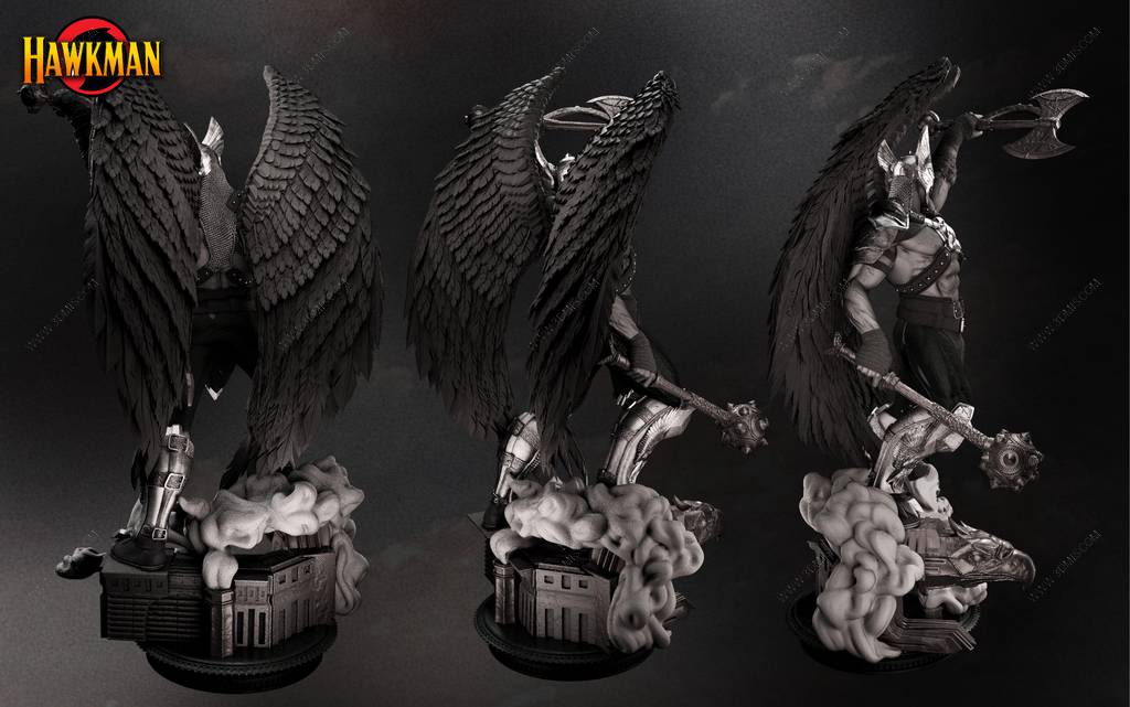 P站图纸印象馆 B3DSERK DC漫画 鹰侠 B3DSERK DC漫画 鹰侠