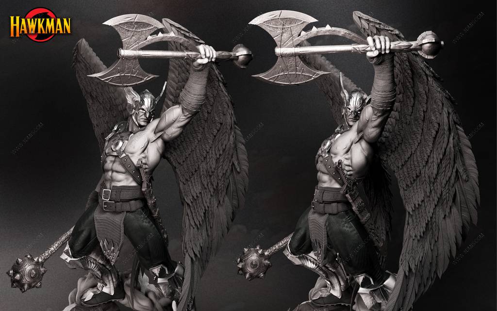 P站图纸印象馆 B3DSERK DC漫画 鹰侠 B3DSERK DC漫画 鹰侠