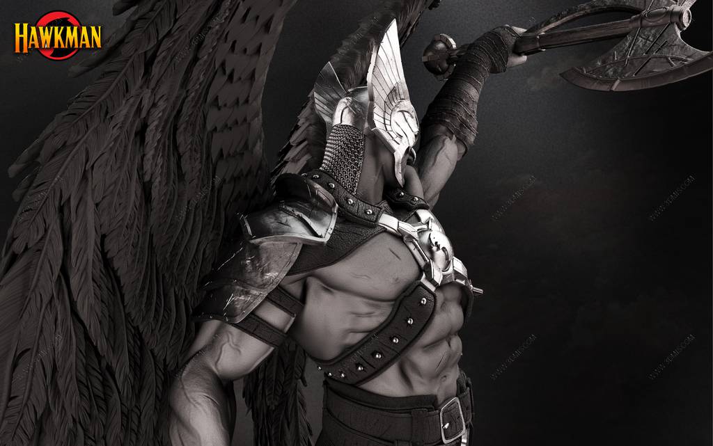 P站图纸印象馆 B3DSERK DC漫画 鹰侠 B3DSERK DC漫画 鹰侠