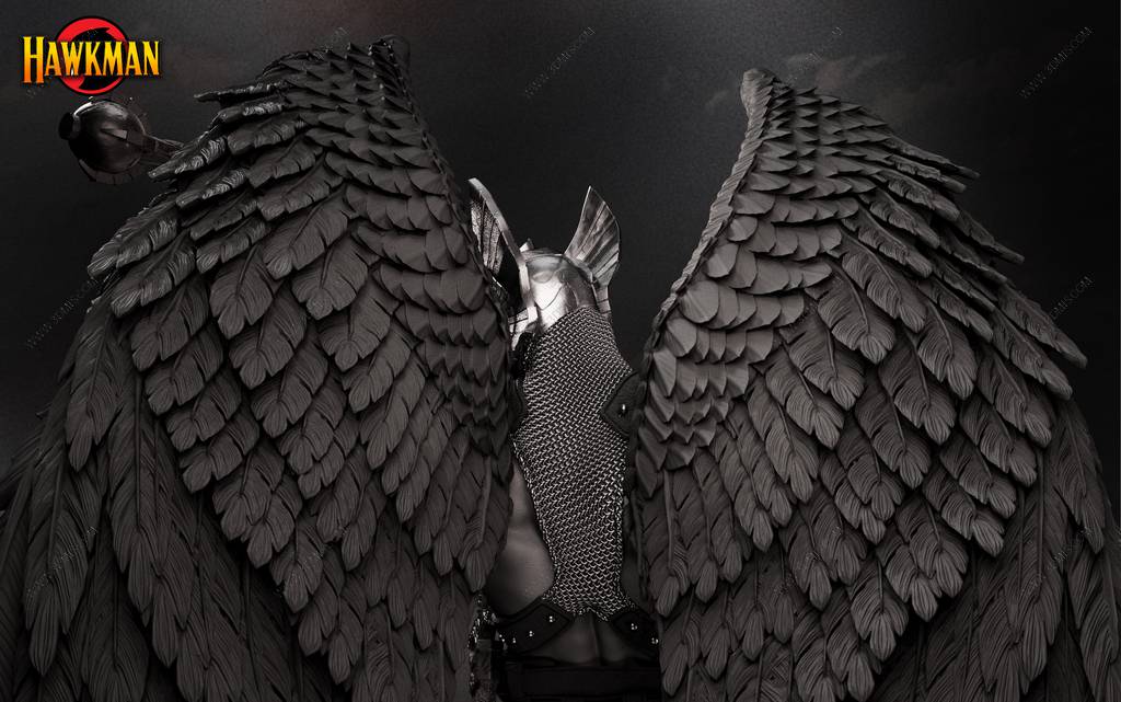 P站图纸印象馆 B3DSERK DC漫画 鹰侠 B3DSERK DC漫画 鹰侠