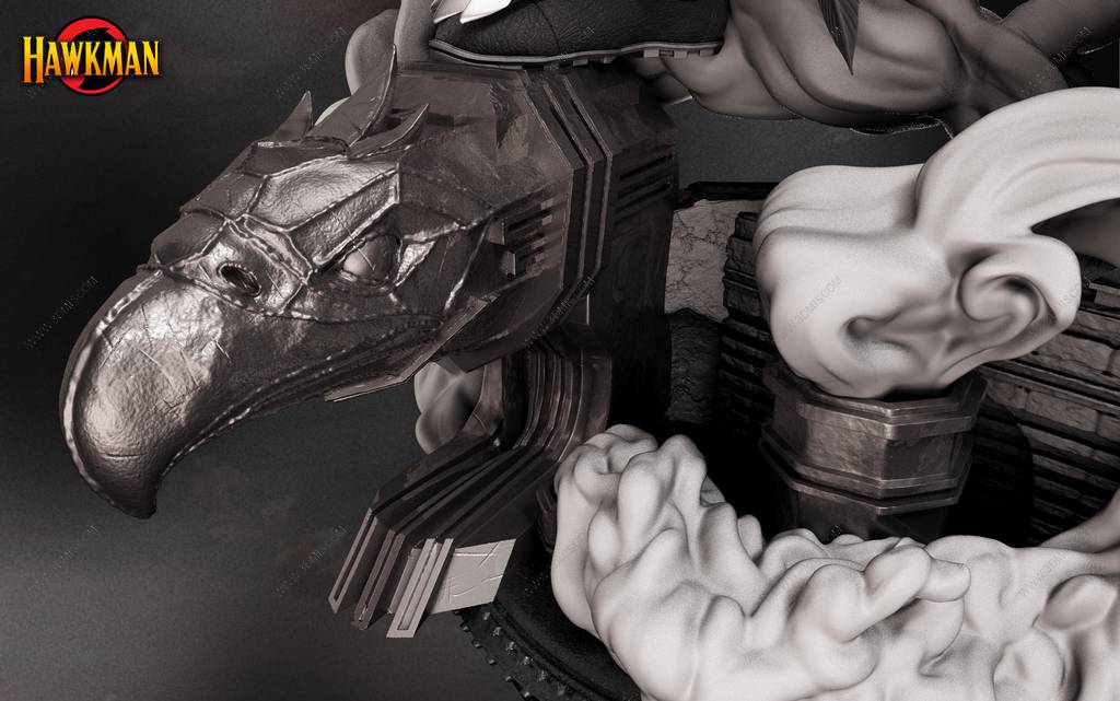 P站图纸印象馆 B3DSERK DC漫画 鹰侠 B3DSERK DC漫画 鹰侠