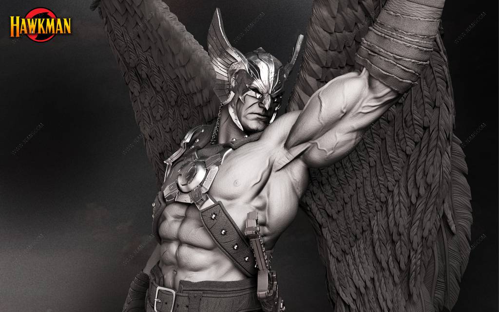 P站图纸印象馆 B3DSERK DC漫画 鹰侠 B3DSERK DC漫画 鹰侠