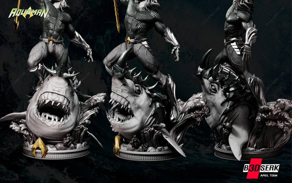 P站图纸印象馆 B3DSERK DC漫画 海王 B3DSERK DC漫画 海王