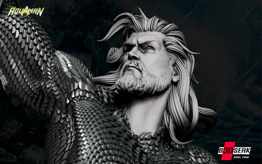 P站图纸印象馆 B3DSERK DC漫画 海王 B3DSERK DC漫画 海王