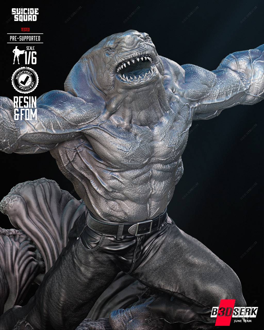 P站图纸印象馆 B3DSERK DC漫画 鲨鱼王 B3DSERK DC漫画 鲨鱼王