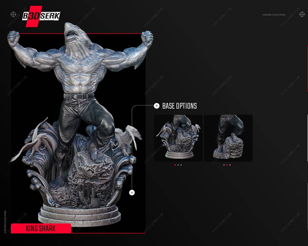 P站图纸印象馆 B3DSERK DC漫画 鲨鱼王 B3DSERK DC漫画 鲨鱼王