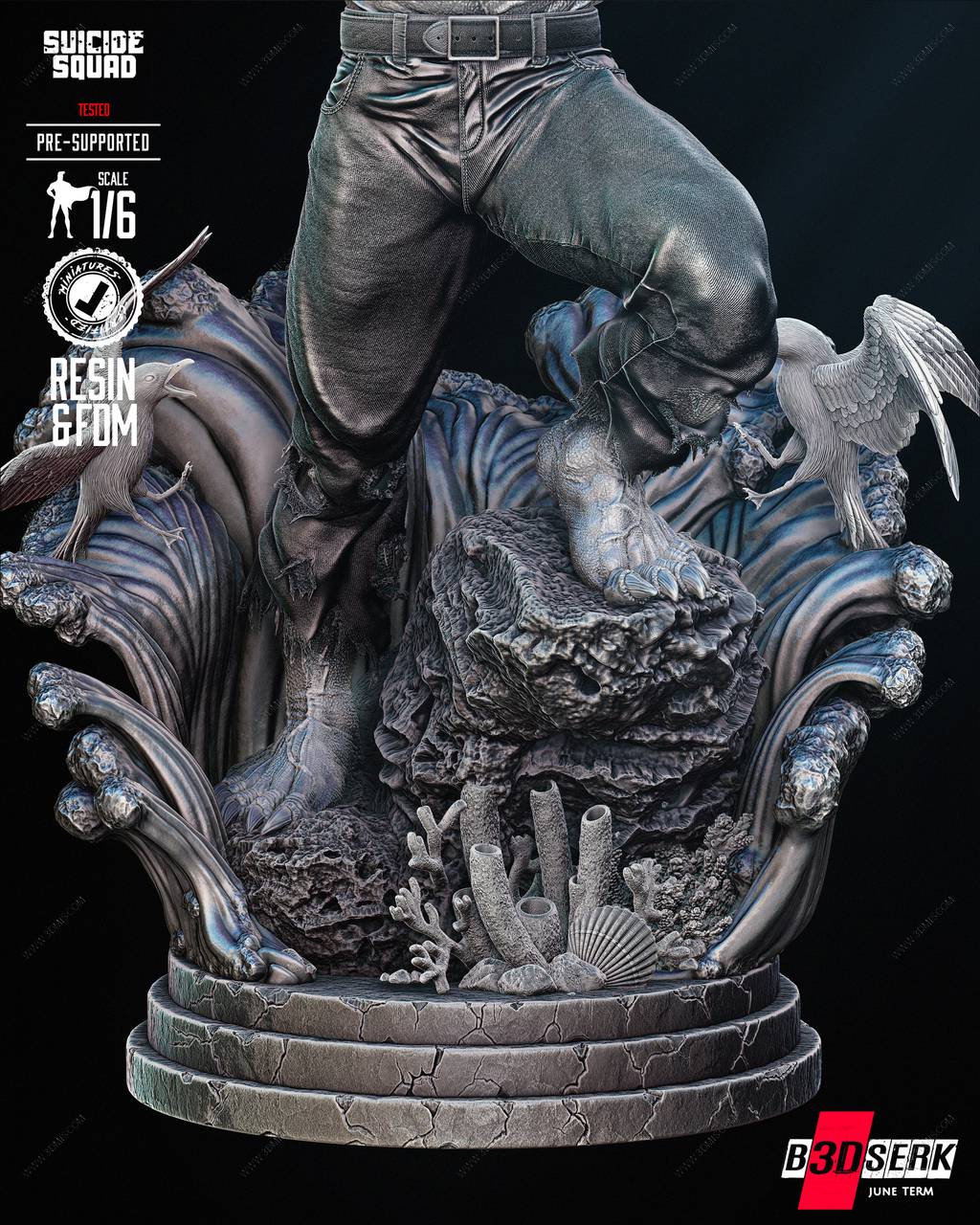 P站图纸印象馆 B3DSERK DC漫画 鲨鱼王 B3DSERK DC漫画 鲨鱼王