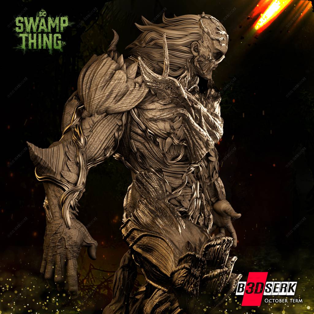 P站图纸印象馆 B3DSERK DC漫画 沼泽怪物 B3DSERK DC漫画 沼泽怪物