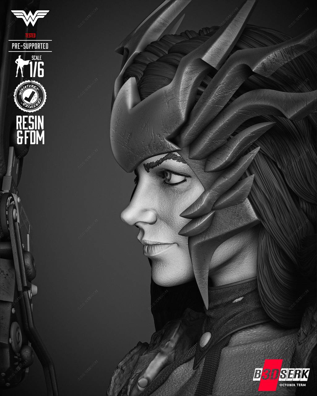 P站图纸印象馆 B3DSERK DC漫画 神奇女侠 B3DSERK DC漫画 神奇女侠