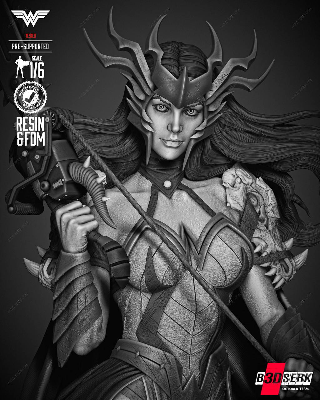 P站图纸印象馆 B3DSERK DC漫画 神奇女侠 B3DSERK DC漫画 神奇女侠