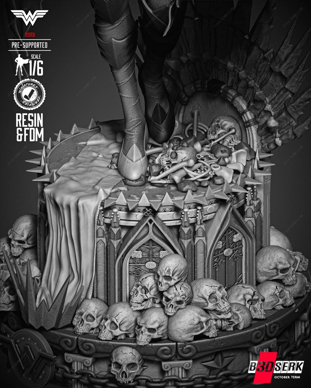 P站图纸印象馆 B3DSERK DC漫画 神奇女侠 B3DSERK DC漫画 神奇女侠