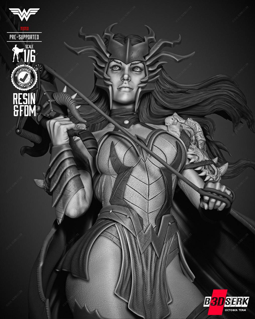 P站图纸印象馆 B3DSERK DC漫画 神奇女侠 B3DSERK DC漫画 神奇女侠