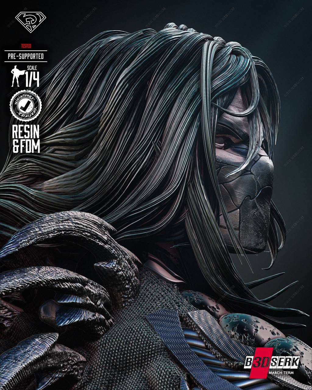 P站图纸印象馆 B3DSERK DC漫画 达克赛德 B3DSERK DC漫画 达克赛德