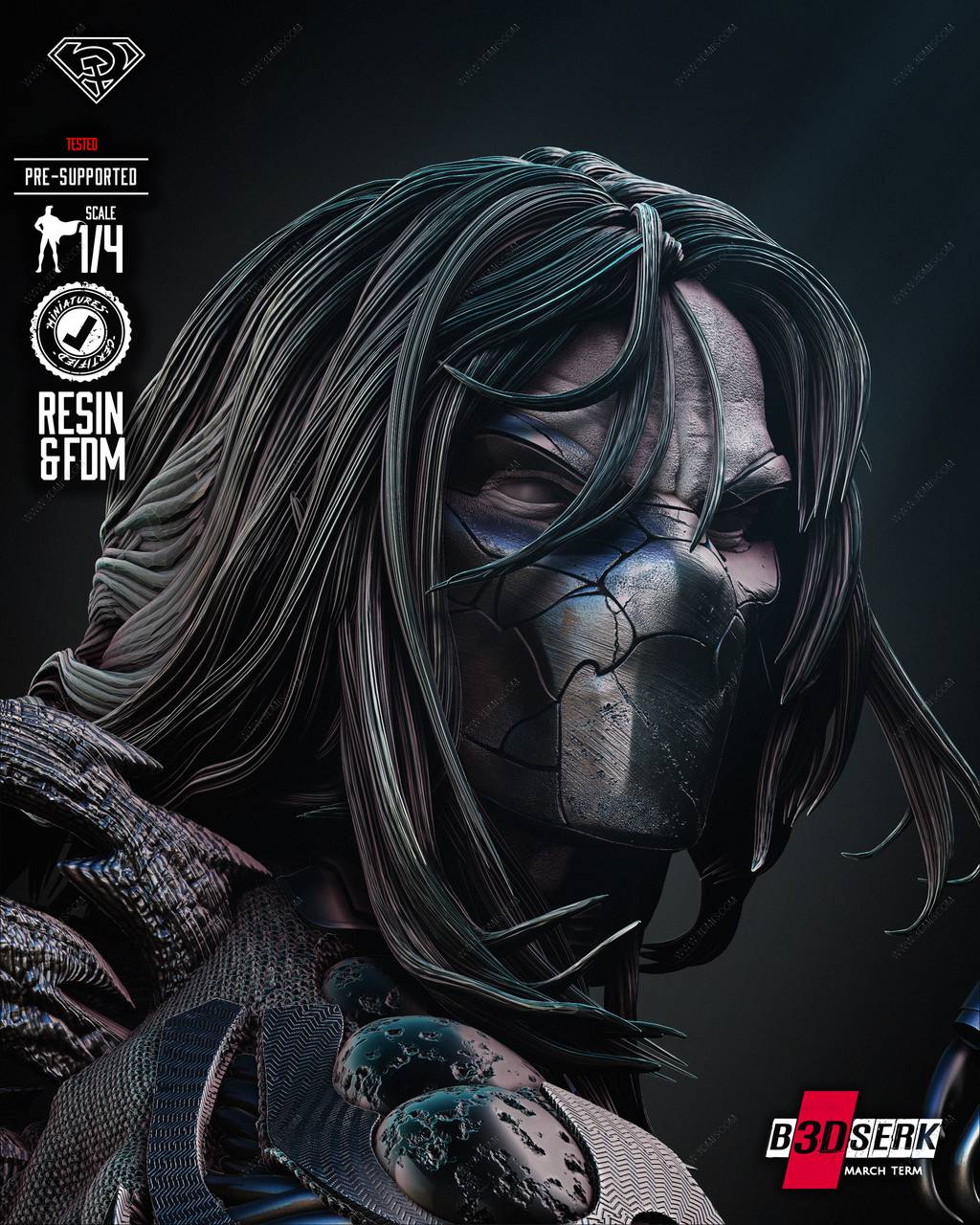 P站图纸印象馆 B3DSERK DC漫画 达克赛德 B3DSERK DC漫画 达克赛德