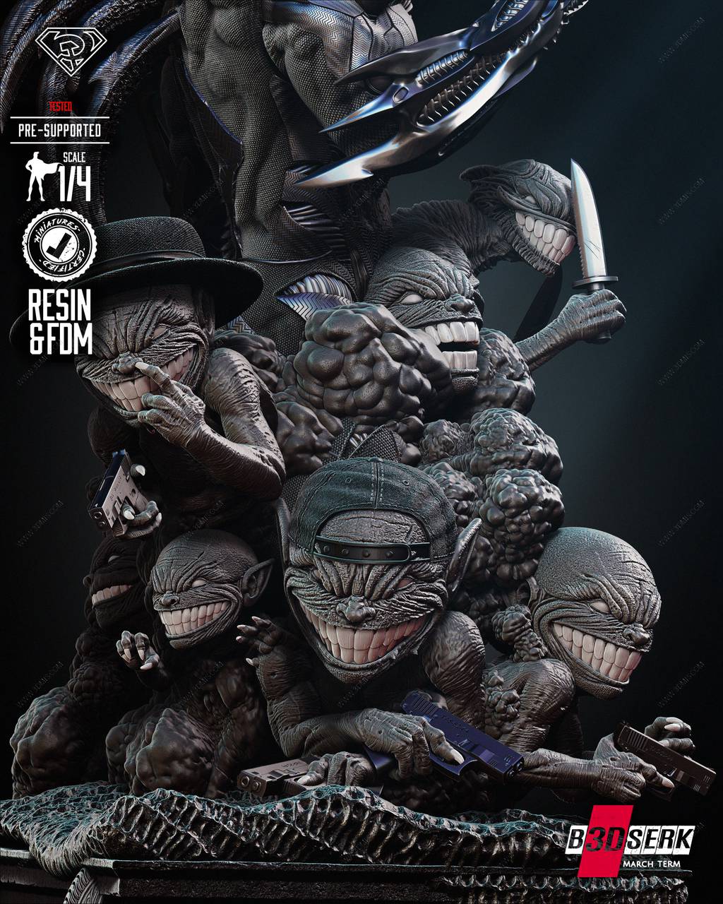 P站图纸印象馆 B3DSERK DC漫画 达克赛德 B3DSERK DC漫画 达克赛德