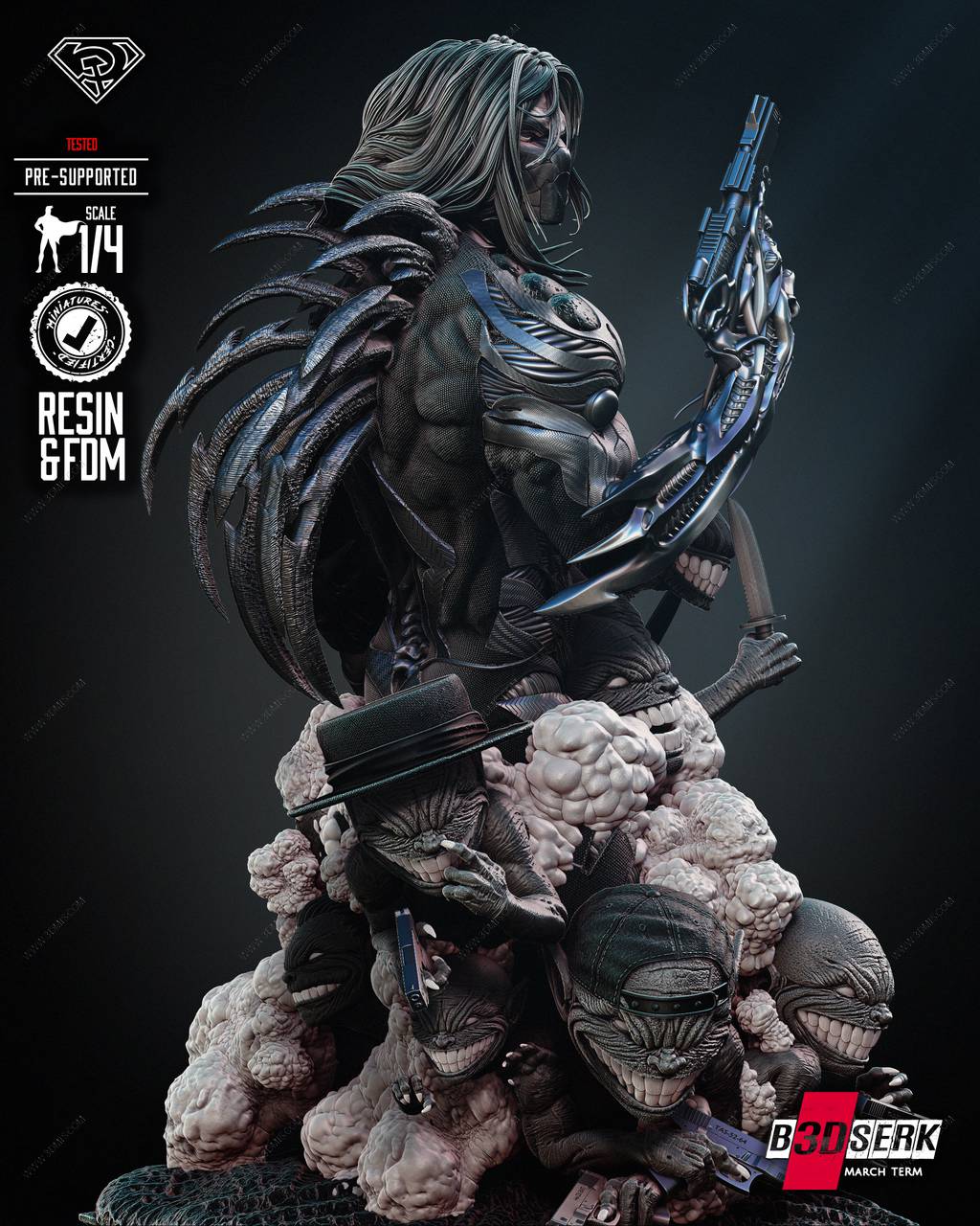 P站图纸印象馆 B3DSERK DC漫画 达克赛德 B3DSERK DC漫画 达克赛德