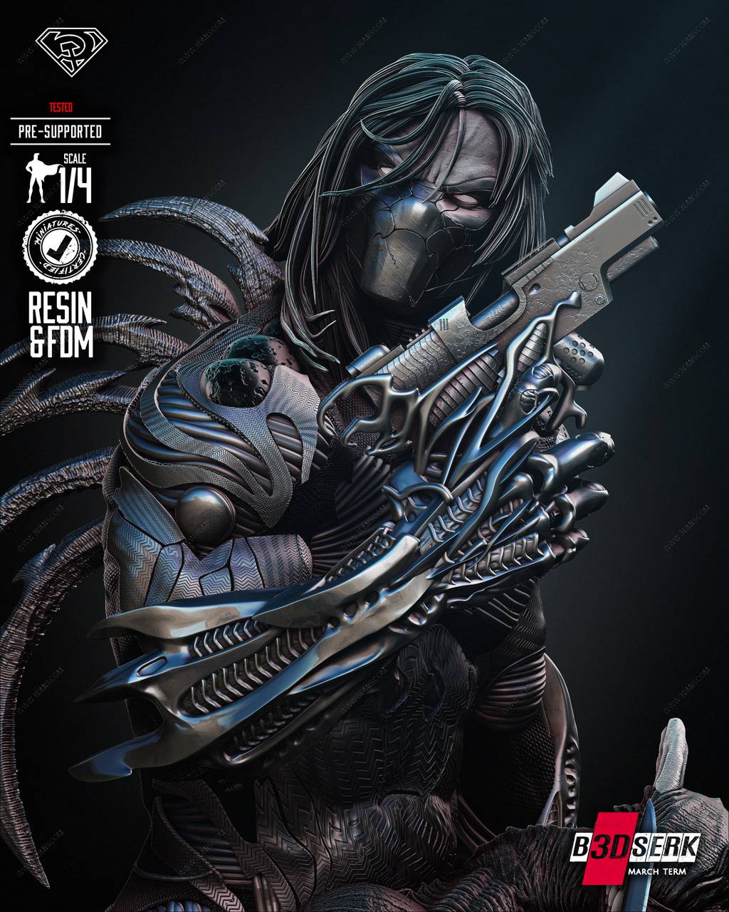 P站图纸印象馆 B3DSERK DC漫画 达克赛德 B3DSERK DC漫画 达克赛德