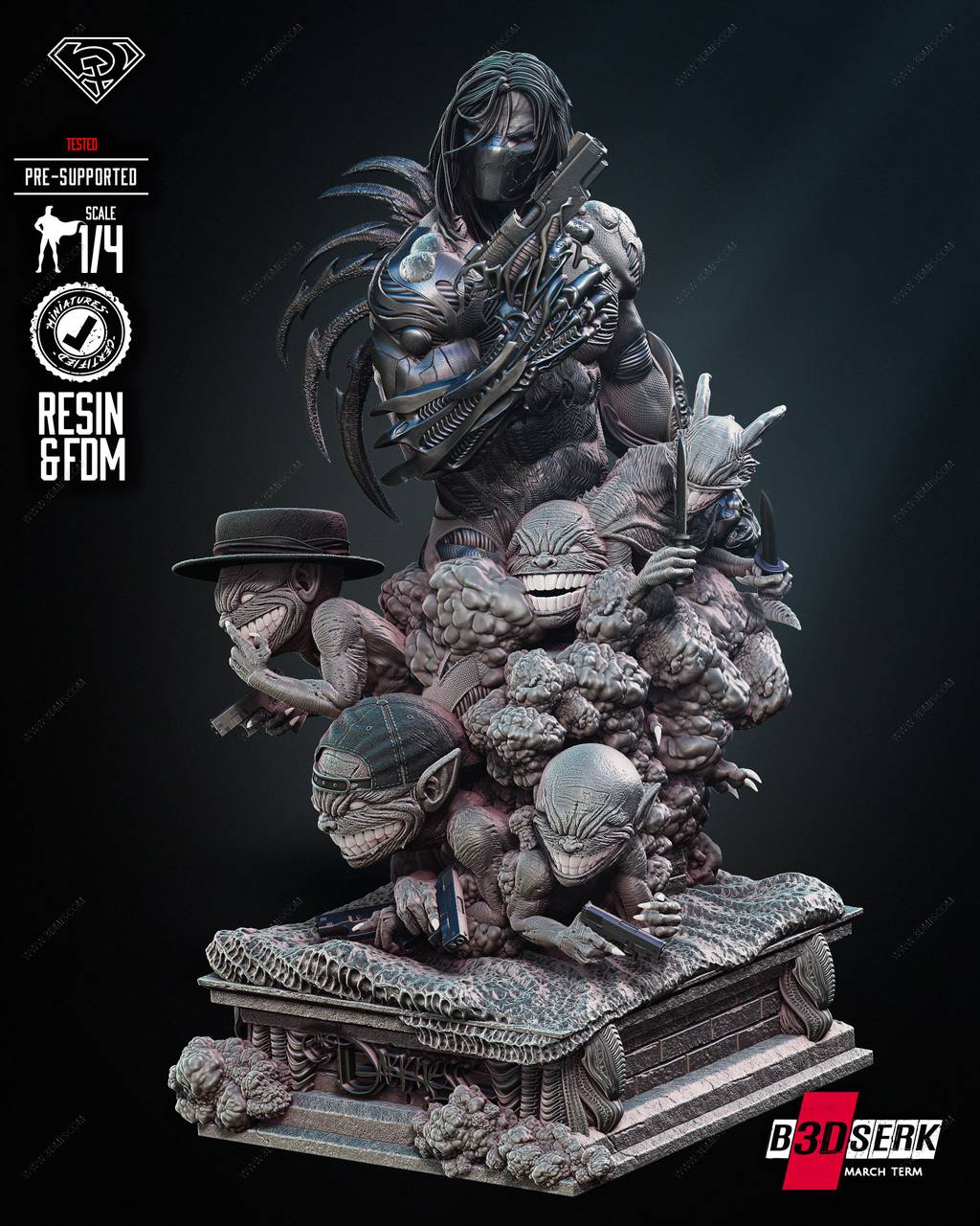 P站图纸印象馆 B3DSERK DC漫画 达克赛德 B3DSERK DC漫画 达克赛德