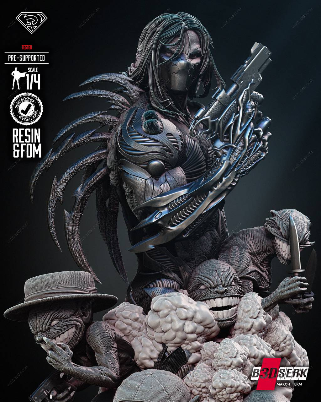 P站图纸印象馆 B3DSERK DC漫画 达克赛德 B3DSERK DC漫画 达克赛德