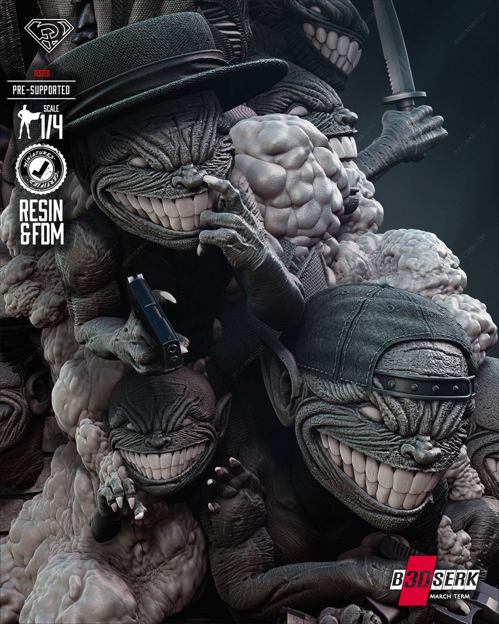 P站图纸印象馆 B3DSERK DC漫画 达克赛德 B3DSERK DC漫画 达克赛德