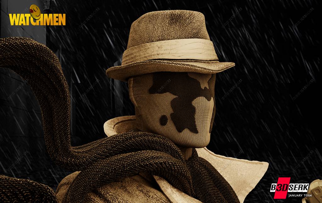 P站图纸印象馆 B3DSERK DC漫画 罗夏 B3DSERK DC漫画 罗夏