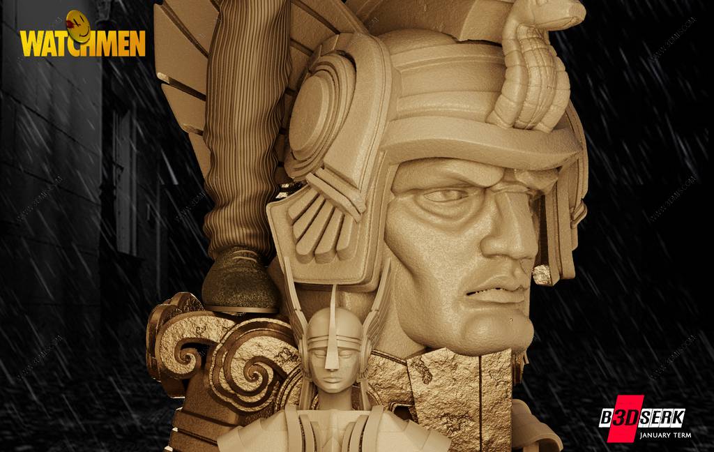 P站图纸印象馆 B3DSERK DC漫画 罗夏 B3DSERK DC漫画 罗夏