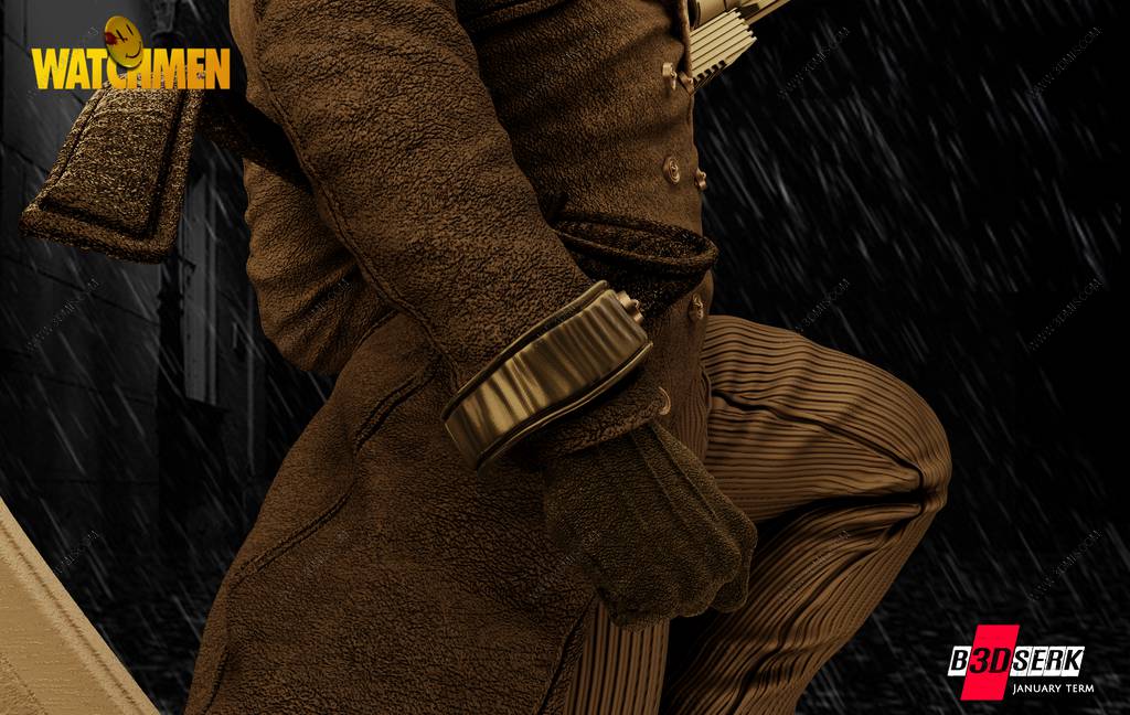 P站图纸印象馆 B3DSERK DC漫画 罗夏 B3DSERK DC漫画 罗夏