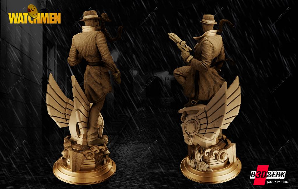 P站图纸印象馆 B3DSERK DC漫画 罗夏 B3DSERK DC漫画 罗夏