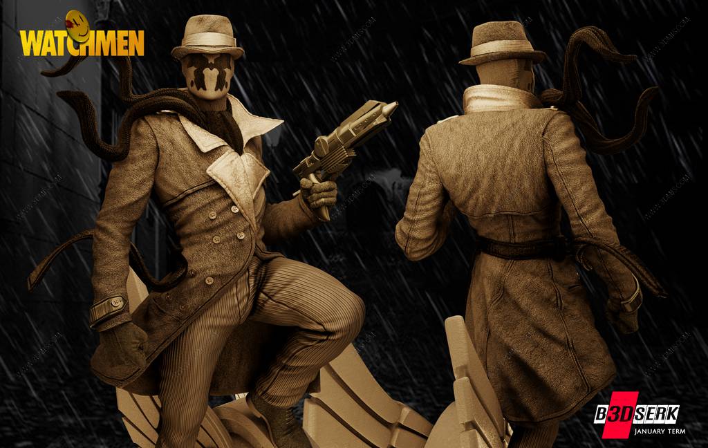 P站图纸印象馆 B3DSERK DC漫画 罗夏 B3DSERK DC漫画 罗夏