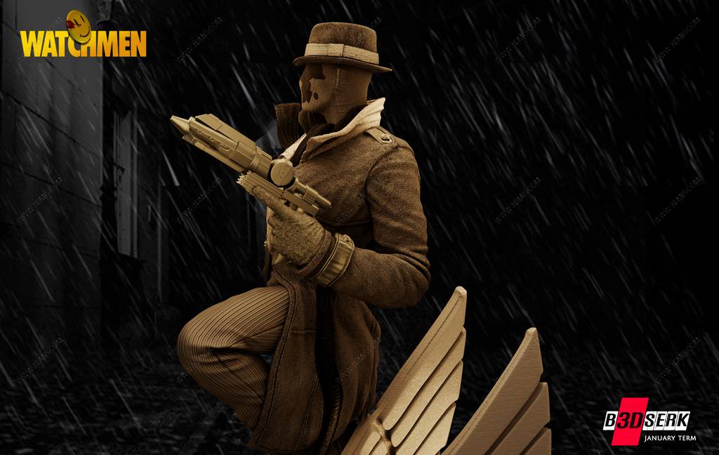 P站图纸印象馆 B3DSERK DC漫画 罗夏 B3DSERK DC漫画 罗夏