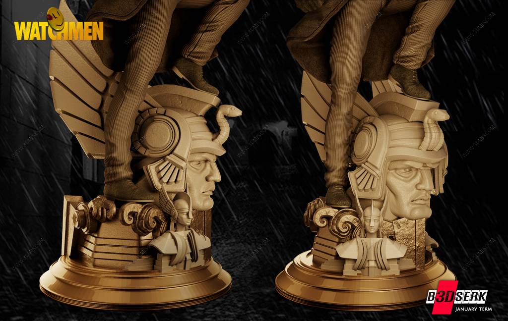 P站图纸印象馆 B3DSERK DC漫画 罗夏 B3DSERK DC漫画 罗夏