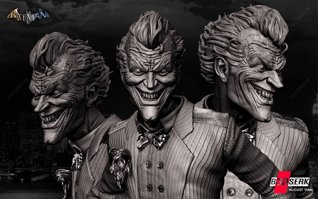 P站图纸印象馆 B3DSERK DC漫画 小丑 B3DSERK DC漫画 小丑