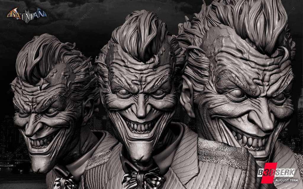 P站图纸印象馆 B3DSERK DC漫画 小丑 B3DSERK DC漫画 小丑