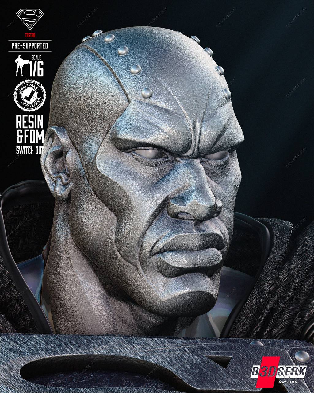 P站图纸印象馆 B3DSERK DC漫画 钢人 B3DSERK DC漫画 钢人