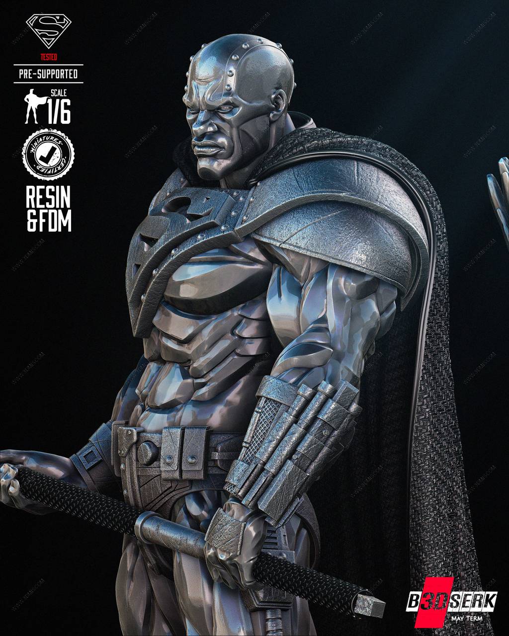 P站图纸印象馆 B3DSERK DC漫画 钢人 B3DSERK DC漫画 钢人