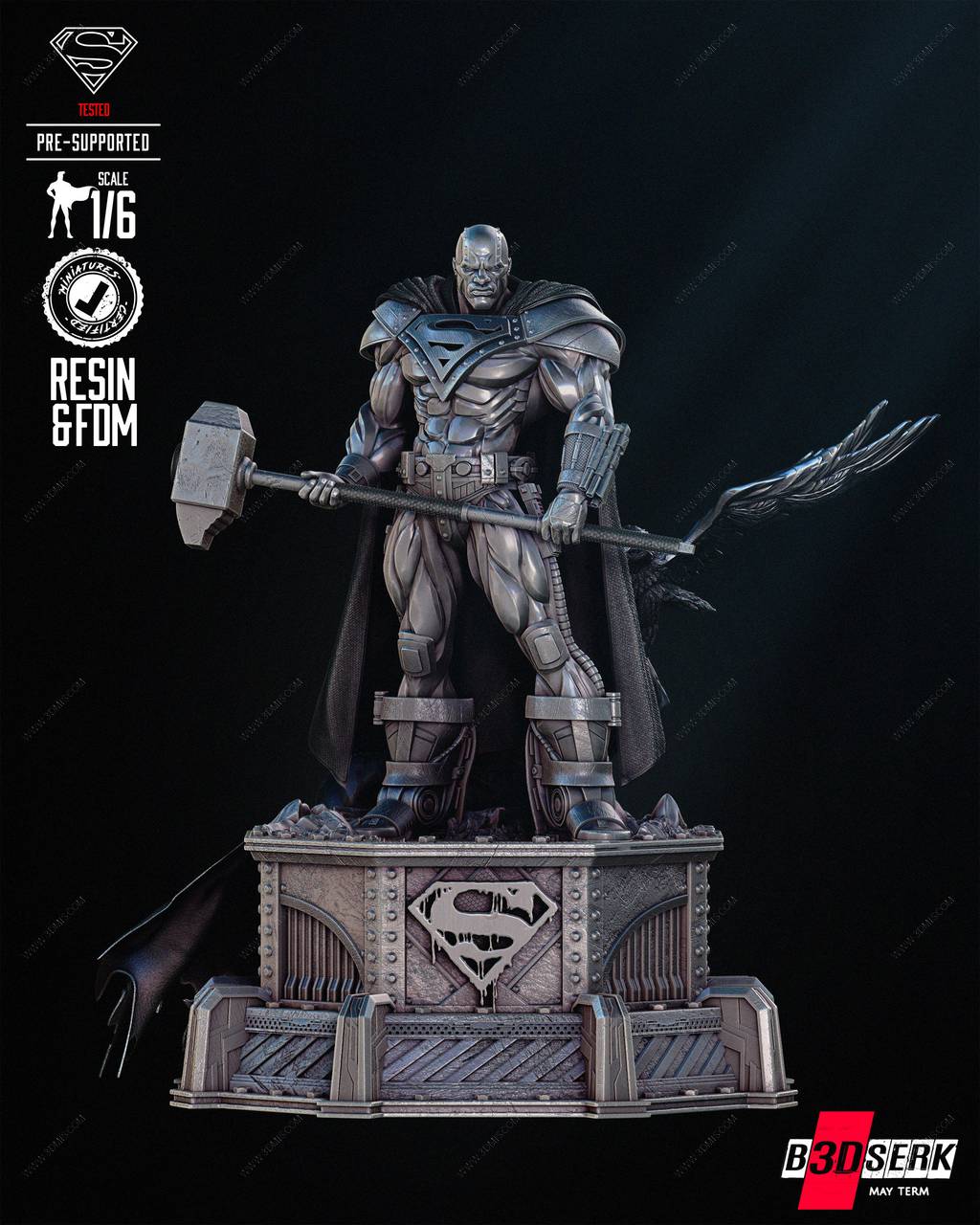 P站图纸印象馆 B3DSERK DC漫画 钢人 B3DSERK DC漫画 钢人