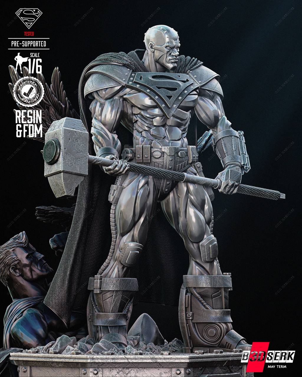 P站图纸印象馆 B3DSERK DC漫画 钢人 B3DSERK DC漫画 钢人