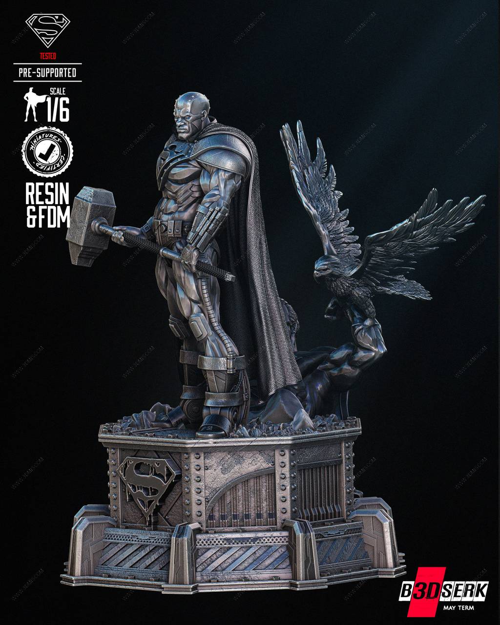 P站图纸印象馆 B3DSERK DC漫画 钢人 B3DSERK DC漫画 钢人