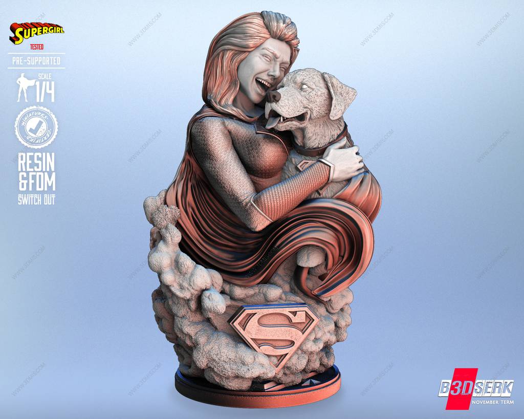 P站图纸印象馆 B3DSERK DC漫画 超级少女和小氪 B3DSERK DC漫画 超级少女和小氪