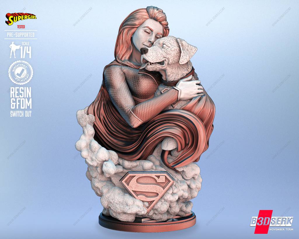 P站图纸印象馆 B3DSERK DC漫画 超级少女和小氪 B3DSERK DC漫画 超级少女和小氪