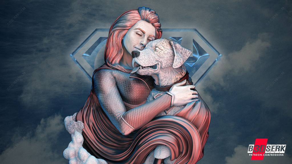 P站图纸印象馆 B3DSERK DC漫画 超级少女和小氪 B3DSERK DC漫画 超级少女和小氪