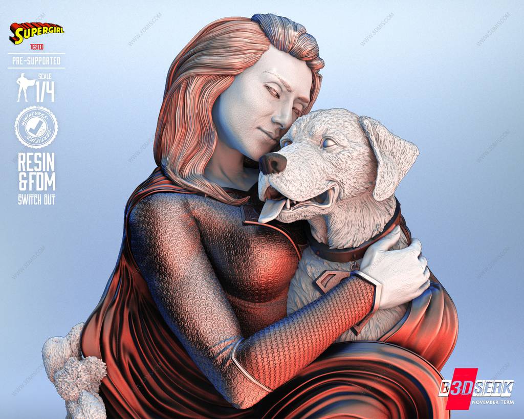 P站图纸印象馆 B3DSERK DC漫画 超级少女和小氪 B3DSERK DC漫画 超级少女和小氪