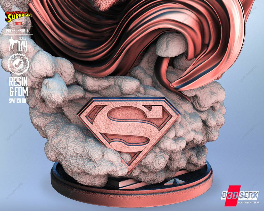 P站图纸印象馆 B3DSERK DC漫画 超级少女和小氪 B3DSERK DC漫画 超级少女和小氪