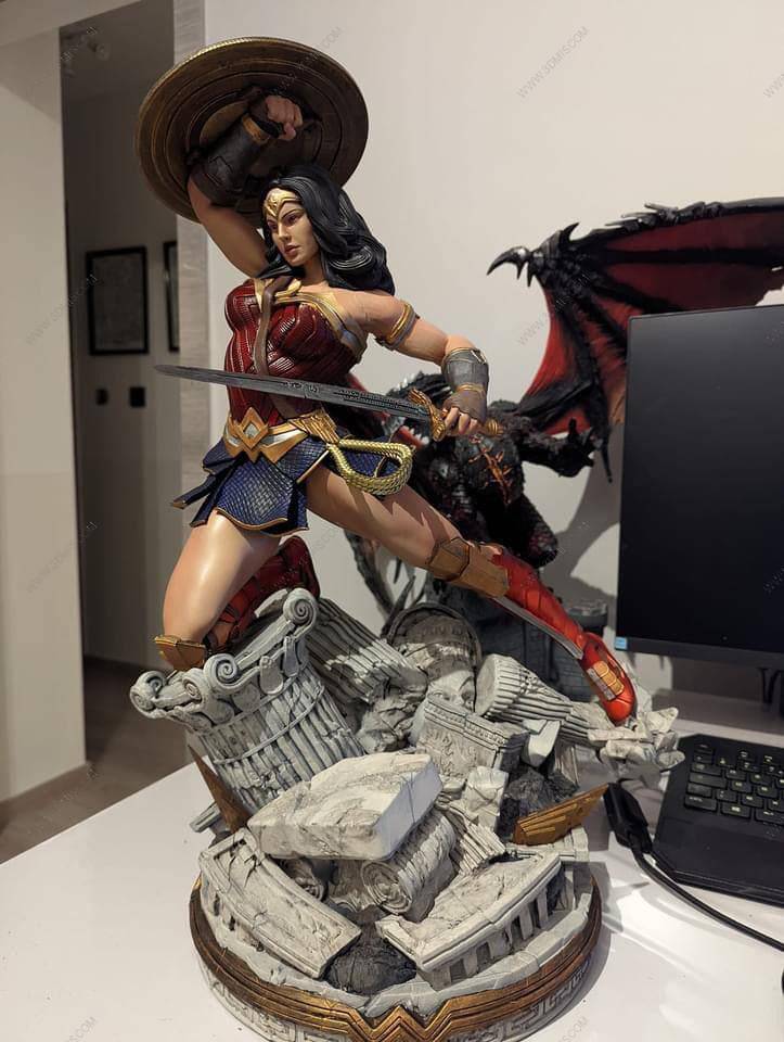 P站图纸印象馆 B3DSERK DC漫画 神奇女侠 B3DSERK DC漫画 神奇女侠