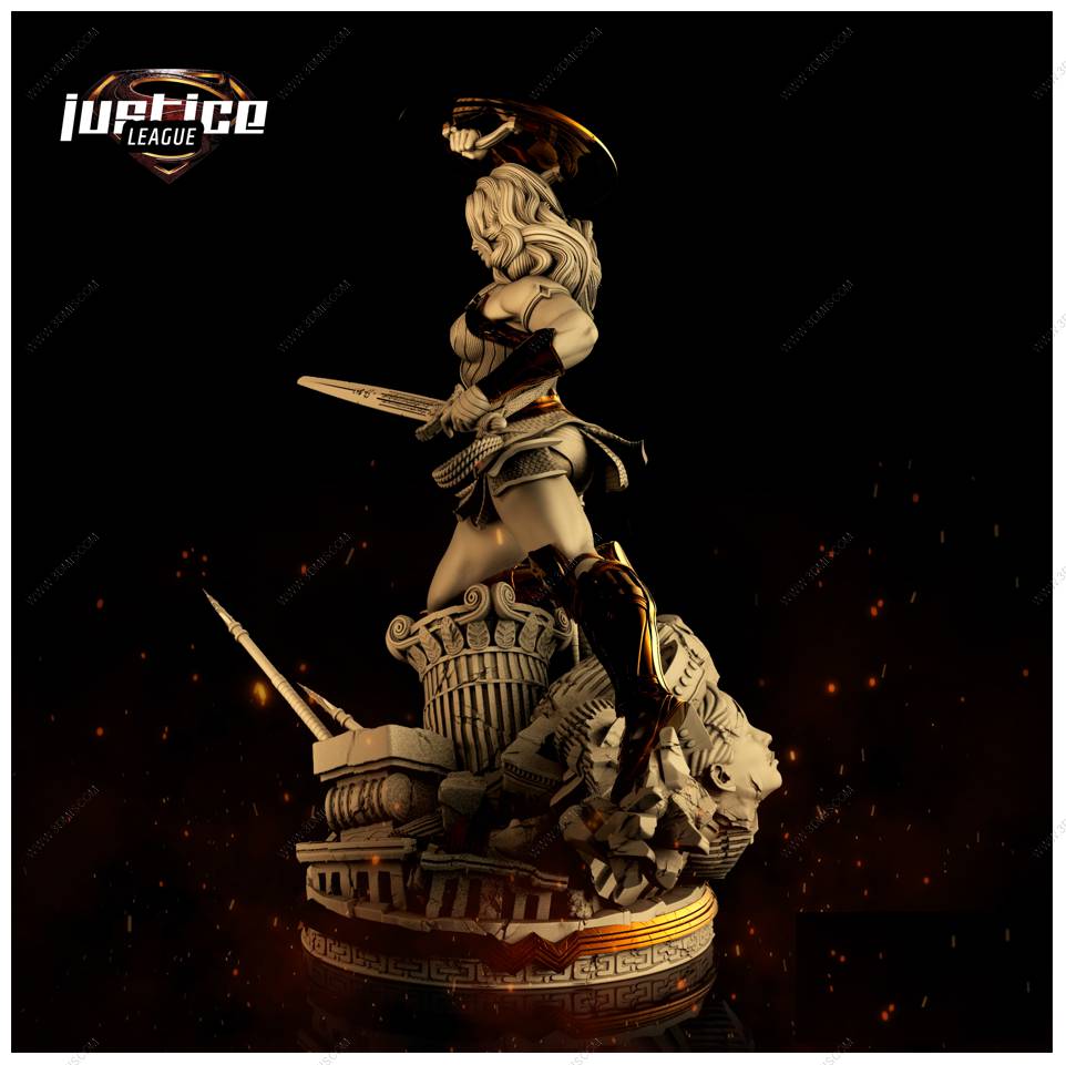 P站图纸印象馆 B3DSERK DC漫画 神奇女侠 B3DSERK DC漫画 神奇女侠