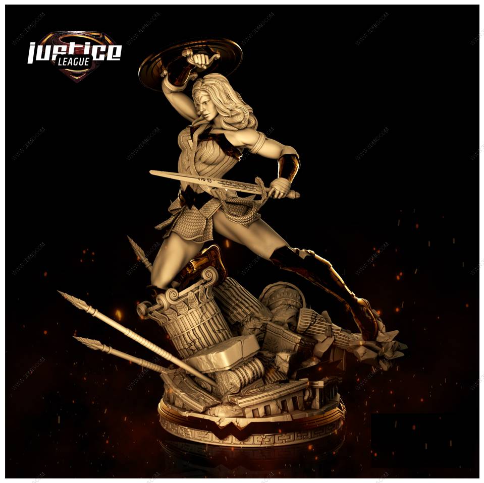 P站图纸印象馆 B3DSERK DC漫画 神奇女侠 B3DSERK DC漫画 神奇女侠