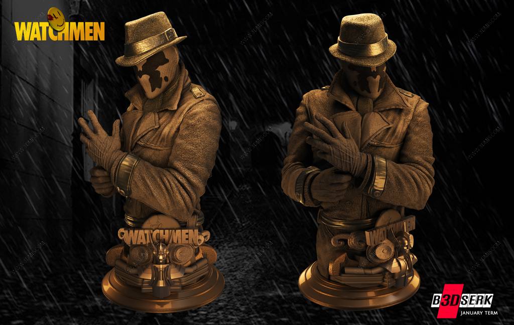 P站图纸印象馆 B3DSERK DC漫画 罗夏 B3DSERK DC漫画 罗夏