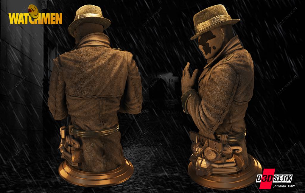 P站图纸印象馆 B3DSERK DC漫画 罗夏 B3DSERK DC漫画 罗夏