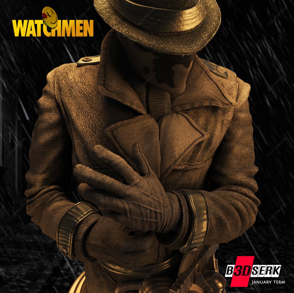 P站图纸印象馆 B3DSERK DC漫画 罗夏 B3DSERK DC漫画 罗夏