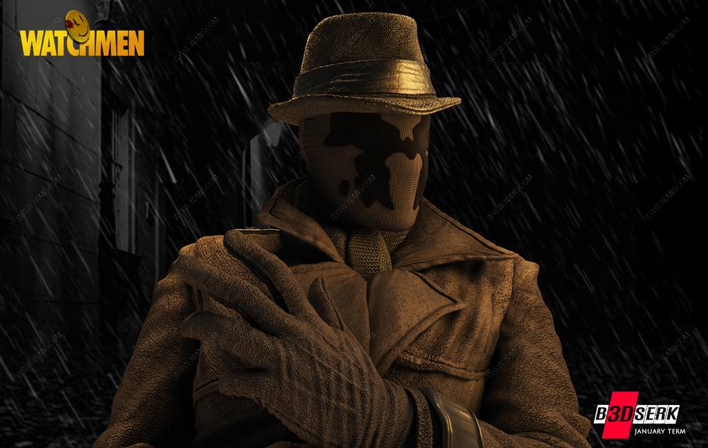 P站图纸印象馆 B3DSERK DC漫画 罗夏 B3DSERK DC漫画 罗夏